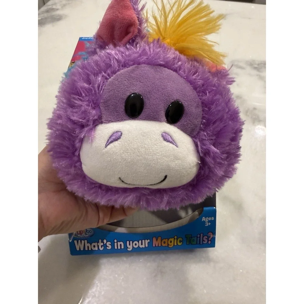New‎ FlipaZoo Magic Tails 2-in-1 Animal Plush Flippable Purple Unicorn To Dragon
